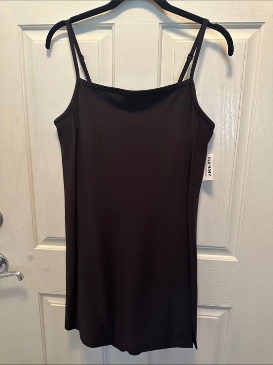 Old Navy Dresses & Skirts - NEW Old Navy Black Athletic Dress Full lining w/Shorts Adjustable Straps LP